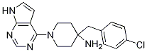 4-Piperidinamine,4-(4-chlorophenyl)methyl-1-(7h-pyrrolo2,3-dpyrimidin-4-yl)-Structure,885499-61-6Structure 4-Piperidinamine,4-(4-chlorophenyl)methyl-1-(7h-pyrrolo2,3-dpyrimidin-4-yl)- Structure,885499-61-6Structure
