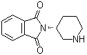 3-(R)-哌啶基鄰苯二甲酰亞胺鹽酸鹽結(jié)構(gòu)式_886588-61-0結(jié)構(gòu)式