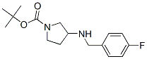 3-(4-氟芐氨基)-吡咯烷-1-羧酸叔丁酯結構式_887578-74-7結構式