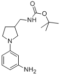 [1-(3-氨基-苯基)-吡咯烷-3-甲基]-氨基甲酸叔丁酯結構式_889948-52-1結構式