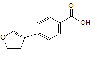 4-呋喃-3-基-苯甲酸結構式_890715-18-1結構式