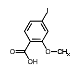 4-碘-2-甲氧基苯甲酸結(jié)構(gòu)式_89942-34-7結(jié)構(gòu)式