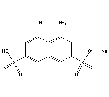 1-Amino-8-hydroxynaphthalene-3,6-disulphonic acid Structure,90-20-0Structure