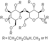 Methyl 2-hydroxyethyl cellulose Structure,9032-42-2Structure