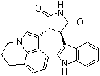 2,5-Pyrrolidinedione, 3-(5,6-dihydro-4H-pyrrolo[3,2,1-ij] quinolin-1-yl)-4-(1H-indol-3-yl)-, (3R,4R)- Structure,905854-02-6Structure