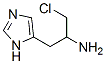 1H-imidazole-5-ethanamine, -alpha--(chloromethyl)-Structure,908101-35-9Structure 1H-imidazole-5-ethanamine, -alpha--(chloromethyl)- Structure,908101-35-9Structure
