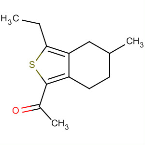 1-(3-乙基-5-甲基-4,5,6,7-四氫-苯并[c]噻吩-1-基)-乙酮結(jié)構(gòu)式_910635-75-5結(jié)構(gòu)式