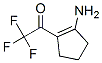 Ethanone, 1-(2-amino-1-cyclopenten-1-yl)-2,2,2-trifluoro-Structure,912335-17-2Structure Ethanone, 1-(2-amino-1-cyclopenten-1-yl)-2,2,2-trifluoro- Structure,912335-17-2Structure