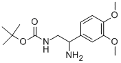 [2-氨基-2-(3,4-二甲氧基-苯基)-乙基]-氨基甲酸叔丁酯結(jié)構(gòu)式_912762-97-1結(jié)構(gòu)式
