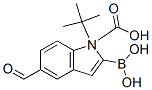1H-Indole-1-carboxylic acid, 2-borono-5-formyl-, 1-(1,1-dimethylethyl) esterStructure,913388-54-2Structure 1H-Indole-1-carboxylic acid, 2-borono-5-formyl-, 1-(1,1-dimethylethyl) ester Structure,913388-54-2Structure