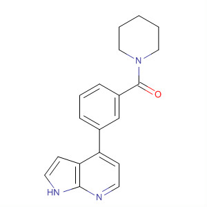 哌啶-1-基-[3-(1H-吡咯并[2,3-b]吡啶-4-基)-苯基]-甲酮結(jié)構(gòu)式_916172-93-5結(jié)構(gòu)式