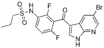N-[3-[(5-溴-1H-吡咯并[2,3-b]吡啶-3-基)羰基]-2,4-二氟苯基]-1-丙烷磺酰胺結(jié)構(gòu)式_918504-27-5結(jié)構(gòu)式
