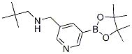 3-Pyridinemethanamine, n-(2,2-dimethylpropyl)-5-(4,4,5,5-tetramethyl-1,3,2-dioxaborolan-2-yl)-Structure,919347-21-0Structure 3-Pyridinemethanamine, n-(2,2-dimethylpropyl)-5-(4,4,5,5-tetramethyl-1,3,2-dioxaborolan-2-yl)- Structure,919347-21-0Structure
