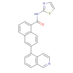 6-(5-異喹啉)-N-2-噻唑-1-萘羧酰胺結(jié)構(gòu)式_919363-05-6結(jié)構(gòu)式