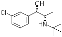 (R*,R*)-3-氯-alpha-[1-(叔丁基氨基)乙基]苯甲醇結(jié)構(gòu)式_92264-82-9結(jié)構(gòu)式