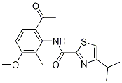 N-[6-乙酰基-2-甲基-3-(甲基氧基)苯基]-4-(1-甲基乙基)-1,3-噻唑-2-羧酰胺結構式_923289-20-7結構式