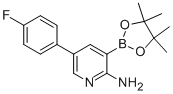 5-(4-氟苯基)-3-(4,4,5,5-四甲基-1,3,2-二噁硼烷-2-基)-2-吡啶胺結構式_924279-83-4結構式