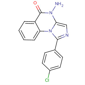4-氨基-1-(4-氯苯基)-咪唑并[1,5-a]喹唑啉-5(4h)-酮結(jié)構(gòu)式_929041-31-6結(jié)構(gòu)式
