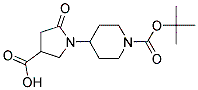 1-(1-(Tert-butoxycarbonyl)piperidin-4-yl)-5-oxopyrrolidine-3-carboxylic acidStructure,937601-51-9Structure 1-(1-(Tert-butoxycarbonyl)piperidin-4-yl)-5-oxopyrrolidine-3-carboxylic acid Structure,937601-51-9Structure