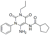 n-(6-氨基-1,2,3,4-四氫-2,4-二氧代-1-苯基-3-丙基-5-嘧啶)-環(huán)戊烷羧酰胺結(jié)構(gòu)式_937804-85-8結(jié)構(gòu)式