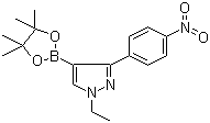 1-乙基-3-(4-硝基苯基)-4-(4,4,5,5-四甲基-1,3,2-二噁硼烷-2-基)-1H-吡唑結(jié)構(gòu)式_942920-11-8結(jié)構(gòu)式
