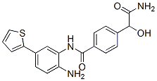  4-[[[2-氨基-5-(2-噻吩)苯基]氨基]羰基]--alpha--羥基-苯乙酰胺結構式_945401-19-4結構式