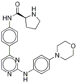 2-Pyrrolidinecarboxamide n-[4-[2-[[4-(4-morpholinyl)phenyl]amino]-4-pyrimidinyl]phenyl]- (2s)- Structure,945755-56-6Structure