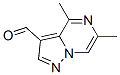 (9CI)-4,6-二甲基-吡唑并[1,5-a]吡嗪-3-羧醛結(jié)構(gòu)式_94813-91-9結(jié)構(gòu)式