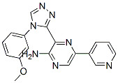 3-[4-(3-甲氧基苯基)-4H-1,2,4-噻唑-3-基]-5-(3-吡啶)-2-吡嗪胺結(jié)構(gòu)式_951251-59-5結(jié)構(gòu)式