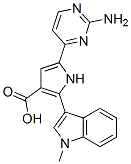  5-(2-氨基-4-嘧啶)-2-(1-甲基-1H-吲哚-3-基)-1H-吡咯-3-羧酸結(jié)構(gòu)式_951784-33-1結(jié)構(gòu)式