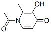 4(1H)-pyridinone, 1-acetyl-3-hydroxy-2-methyl-(9ci)Structure,95215-49-9Structure 4(1H)-pyridinone, 1-acetyl-3-hydroxy-2-methyl-(9ci) Structure,95215-49-9Structure