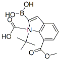 1H-Indole-1,7-dicarboxylic acid, 2-borono-, 1-(1,1-dimethylethyl) 7-methyl esterStructure,953411-05-7Structure 1H-Indole-1,7-dicarboxylic acid, 2-borono-, 1-(1,1-dimethylethyl) 7-methyl ester Structure,953411-05-7Structure