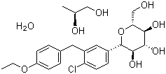 Dapagliflozin propanediol monohydrateStructure,960404-48-2Structure Dapagliflozin propanediol monohydrate Structure,960404-48-2Structure