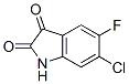 6-Chloro-5-fluoroisatin Structure,96202-57-2Structure