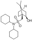 N,N-二環(huán)己基-1-[(1R,2S,4S)-2-羥基-7,7-二甲基雙環(huán)[2.2.1]庚-1-基]甲烷磺酰胺結(jié)構(gòu)式_96303-88-7結(jié)構(gòu)式