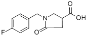 1-(4-氟芐基)-5-氧代-3-吡咯烷羧酸結構式_96449-68-2結構式
