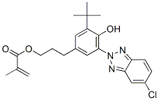 3-[3-叔丁基-5-(5-氯苯并噻唑-2-基)-4-羥基苯基]-2-甲基丙烯酸丙酯結(jié)構(gòu)式_96478-15-8結(jié)構(gòu)式