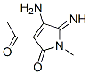 (9ci)-3-乙?；?4-氨基-1,5-二氫-5-亞氨基-1-甲基-2H-吡咯-2-酮結(jié)構(gòu)式_97971-09-0結(jié)構(gòu)式
