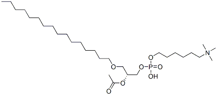 1-O-hexadecyl-2-acetyl-sn-glycero-3-phospho-(n,n,n-trimethyl)-hexanolamineStructure,99103-16-9Structure 1-O-hexadecyl-2-acetyl-sn-glycero-3-phospho-(n,n,n-trimethyl)-hexanolamine Structure,99103-16-9Structure