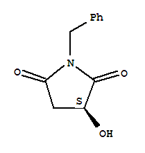 (S)-1-benzyl-3-hydroxypyrrolidine-2,5-dione Structure,101469-91-4Structure