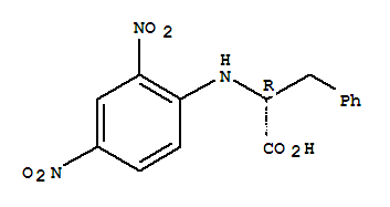 n-(2,4-二硝基苯基)-D-苯丙氨酸結(jié)構(gòu)式_10549-12-9結(jié)構(gòu)式