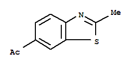 Ethanone, 1-(2-methyl-6-benzothiazolyl)-(9ci)Structure,20077-92-3Structure Ethanone, 1-(2-methyl-6-benzothiazolyl)-(9ci) Structure,20077-92-3Structure