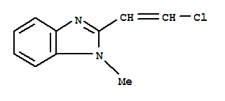 1H-benzimidazole,2-(2-chloroethenyl)-1-methyl-(9ci)Structure,200931-45-9Structure 1H-benzimidazole,2-(2-chloroethenyl)-1-methyl-(9ci) Structure,200931-45-9Structure