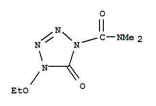 (9ci)-4-乙氧基-4,5-二氫-N,N-二甲基-5-氧代-1H-四唑-1-羧酰胺結(jié)構(gòu)式_201291-20-5結(jié)構(gòu)式