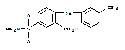(7ci,8ci)-5-(二甲基磺酰基)-n-(-alpha-,-alpha-,-alpha--三氟-間甲苯)-鄰氨基苯甲酸結(jié)構(gòu)式_2024-65-9結(jié)構(gòu)式