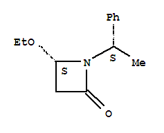 (4s)-(9ci)-4-乙氧基-1-[(1s)-1-苯基乙基]-2-氮雜啶酮結(jié)構(gòu)式_207349-74-4結(jié)構(gòu)式