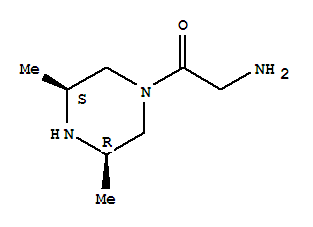 (3r,5s)-rel-(9ci)-1-(氨基乙?；?-3,5-二甲基哌嗪結(jié)構(gòu)式_208468-77-3結(jié)構(gòu)式