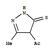 Ethanone, 1-(4,5-dihydro-3-methyl-5-thioxo-1h-pyrazol-4-yl)-(9ci)Structure,211988-12-4Structure Ethanone, 1-(4,5-dihydro-3-methyl-5-thioxo-1h-pyrazol-4-yl)-(9ci) Structure,211988-12-4Structure