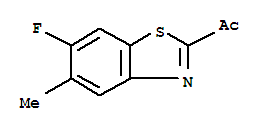 Ethanone, 1-(6-fluoro-5-methyl-2-benzothiazolyl)-(9ci)Structure,214854-88-3Structure Ethanone, 1-(6-fluoro-5-methyl-2-benzothiazolyl)-(9ci) Structure,214854-88-3Structure