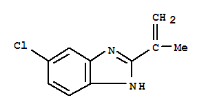 1H-benzimidazole,5-chloro-2-(1-methylethenyl)-(9ci)Structure,218432-07-6Structure 1H-benzimidazole,5-chloro-2-(1-methylethenyl)-(9ci) Structure,218432-07-6Structure
